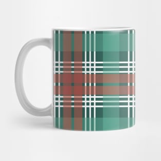 Christmas Coloured Scottish Tartan Style Design Mug